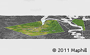 Satellite Panoramic Map of Perm, desaturated