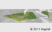 Satellite Panoramic Map of Perm, lighten, desaturated