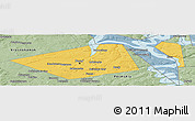 Savanna Style Panoramic Map of Perm