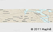 Shaded Relief Panoramic Map of Perm