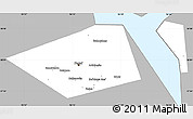 Gray Simple Map of Perm, single color outside