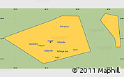 Savanna Style Simple Map of Perm, cropped outside