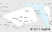 Silver Style Simple Map of Perm