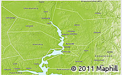 Physical 3D Map of Solikamskiy
