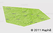Physical 3D Map of Uinskiy, cropped outside