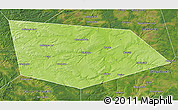 Physical 3D Map of Uinskiy, satellite outside