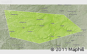 Physical 3D Map of Uinskiy, semi-desaturated