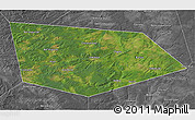 Satellite 3D Map of Uinskiy, desaturated