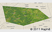 Satellite 3D Map of Uinskiy, shaded relief outside