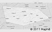Silver Style 3D Map of Uinskiy