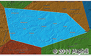 Political Map of Uinskiy, darken