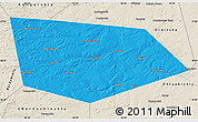 Political Map of Uinskiy, shaded relief outside