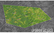 Satellite Map of Uinskiy, desaturated