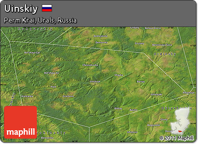 Satellite Map of Uinskiy