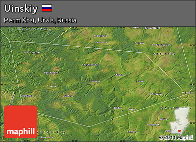 Satellite Map of Uinskiy