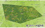 Satellite Map of Uinskiy, physical outside