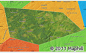 Satellite Map of Uinskiy, political outside