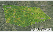 Satellite Map of Uinskiy, semi-desaturated