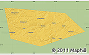 Savanna Style Map of Uinskiy, single color outside