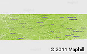 Physical Panoramic Map of Uinskiy