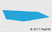 Political Panoramic Map of Uinskiy, cropped outside