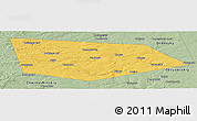 Savanna Style Panoramic Map of Uinskiy