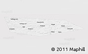 Silver Style Panoramic Map of Uinskiy, single color outside