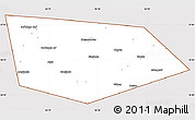 Classic Style Simple Map of Uinskiy, cropped outside