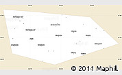 Classic Style Simple Map of Uinskiy, single color outside