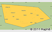 Savanna Style Simple Map of Uinskiy, cropped outside