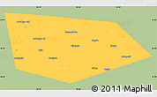 Savanna Style Simple Map of Uinskiy, single color outside