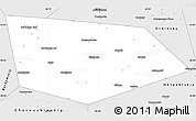 Silver Style Simple Map of Uinskiy