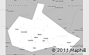 Gray Simple Map of Pervouralsk
