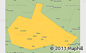 Savanna Style Simple Map of Pervouralsk