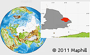 Physical Location Map of Taborinskiy, highlighted country, highlighted parent region