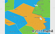Political 3D Map of Akhtubinskiy