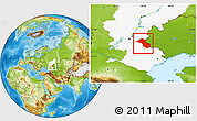 Physical Location Map of Akhtubinskiy, highlighted grandparent region
