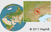 Satellite Location Map of Akhtubinskiy