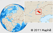 Shaded Relief Location Map of Akhtubinskiy