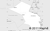 Silver Style Simple Map of Akhtubinskiy