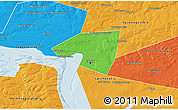 Political 3D Map of Kazan