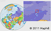 Political Location Map of Kazan