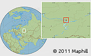 Savanna Style Location Map of Kazan