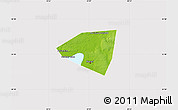 Physical Map of Kazan, cropped outside