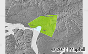 Physical Map of Kazan, desaturated