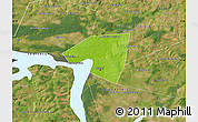 Physical Map of Kazan, satellite outside