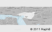 Gray Panoramic Map of Kazan