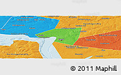 Political Panoramic Map of Kazan