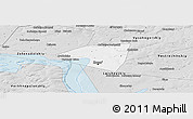 Silver Style Panoramic Map of Kazan