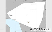 Gray Simple Map of Kazan